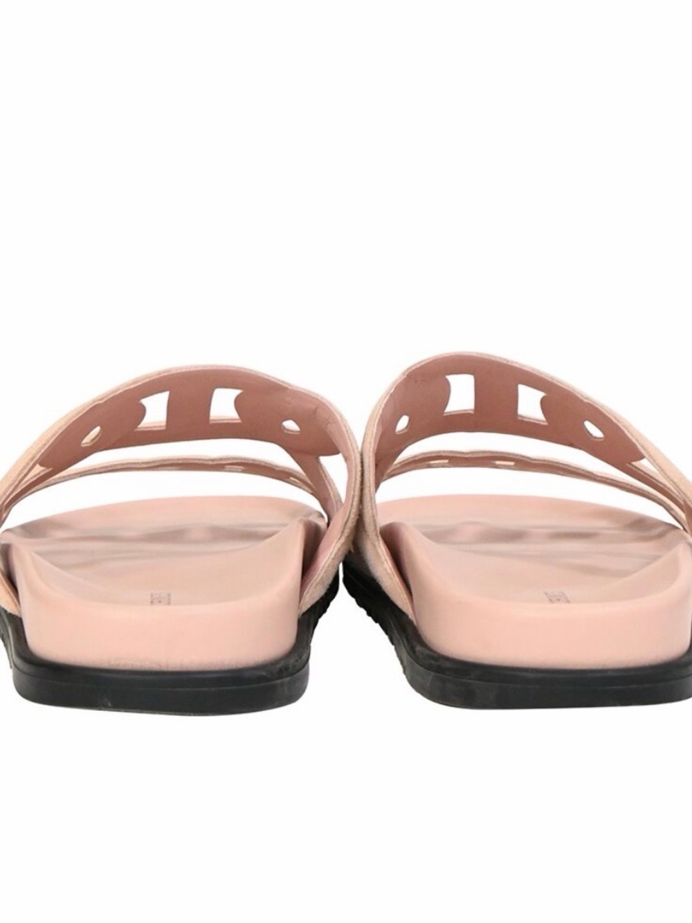 Hermes extra sandals in pink blush suede size 38 - Picture 2 of 5